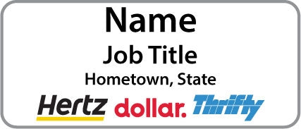 Hertz/Dollar/Thrifty Name Badge