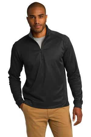 Port Authority Men's Vertical Texture 1/4-Zip Pullover