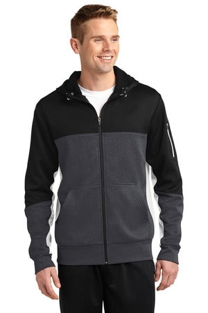 Sport-Tek Men's Colorblock Full-Zip Hooded Jacket