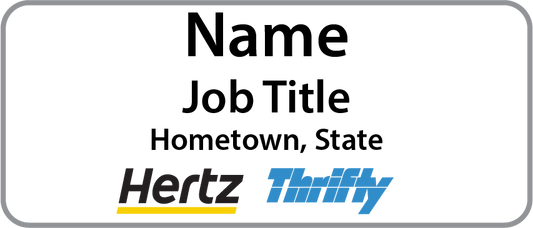 Hertz/Thrifty Name Badge