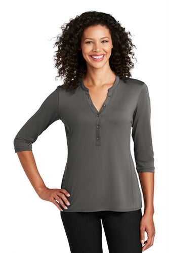 Port Authority Ladies UV Choice Pique Henley