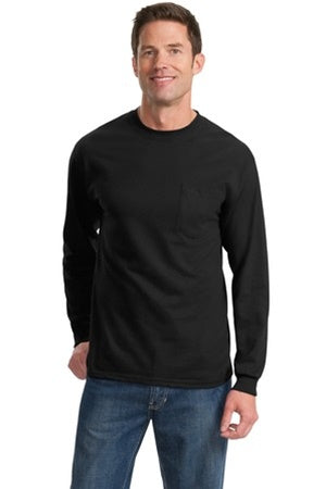 Port & Company L/S T-Shirt w/Pocket