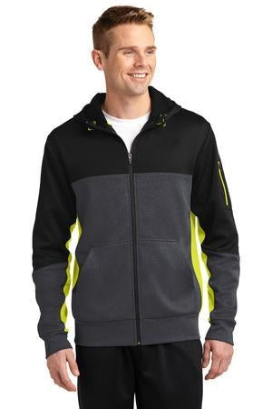 Sport-Tek Men's Colorblock Full-Zip Hooded Jacket