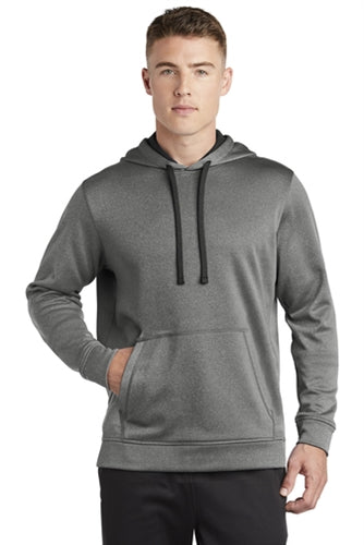 Sport-Tek Heather Fleece Hooded Pullover